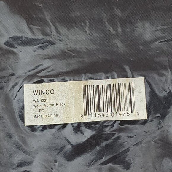Winwear Black Cotton Poly Three Pocket WA-1221 Professional Waist Apron OSFM - Picture 12 of 16